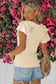 Black Solid Color Ruffle Tiered Sleeve Plus Size Tee - Fashionfitz