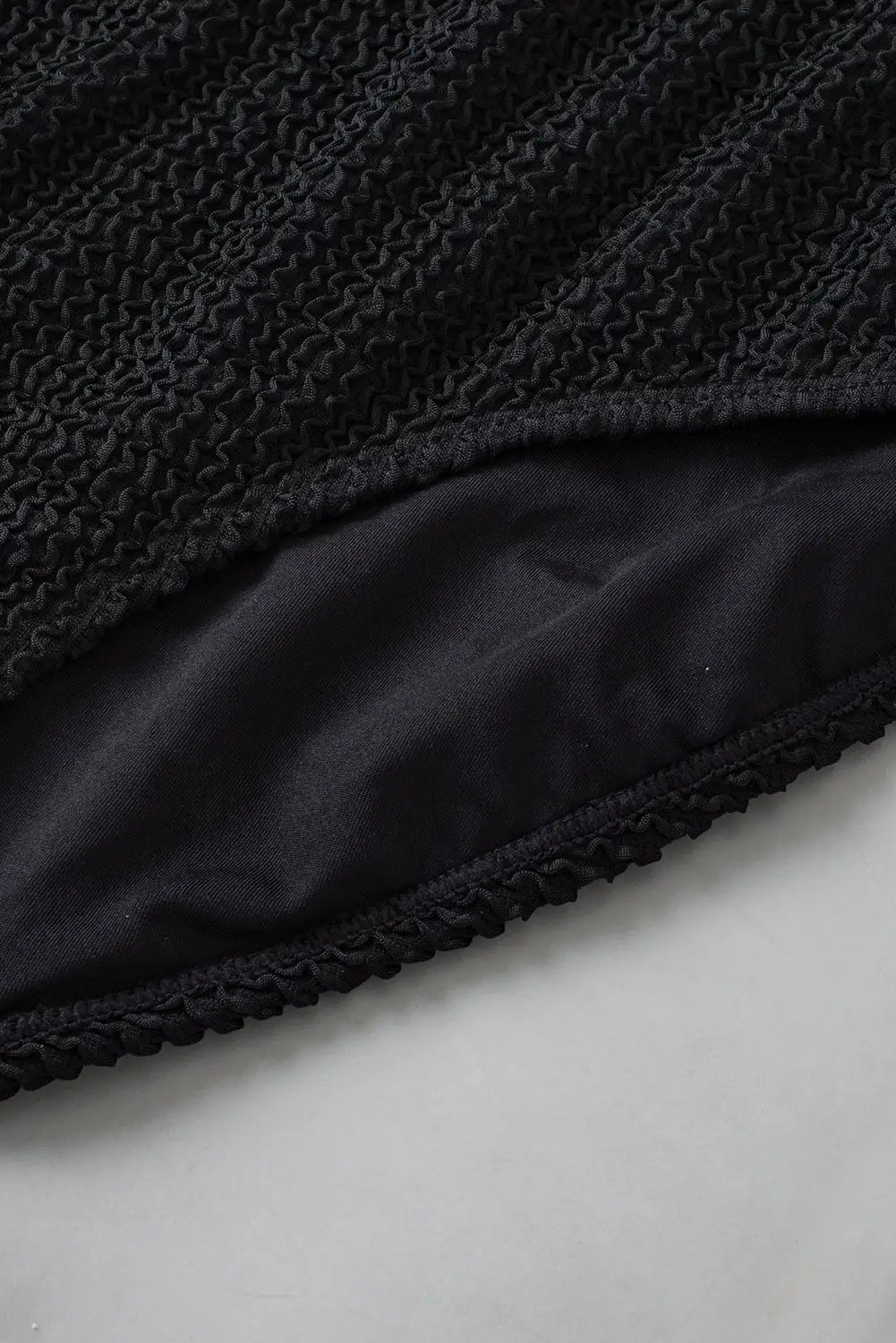 Black strapless one piece swimsuit - swimwear/one
