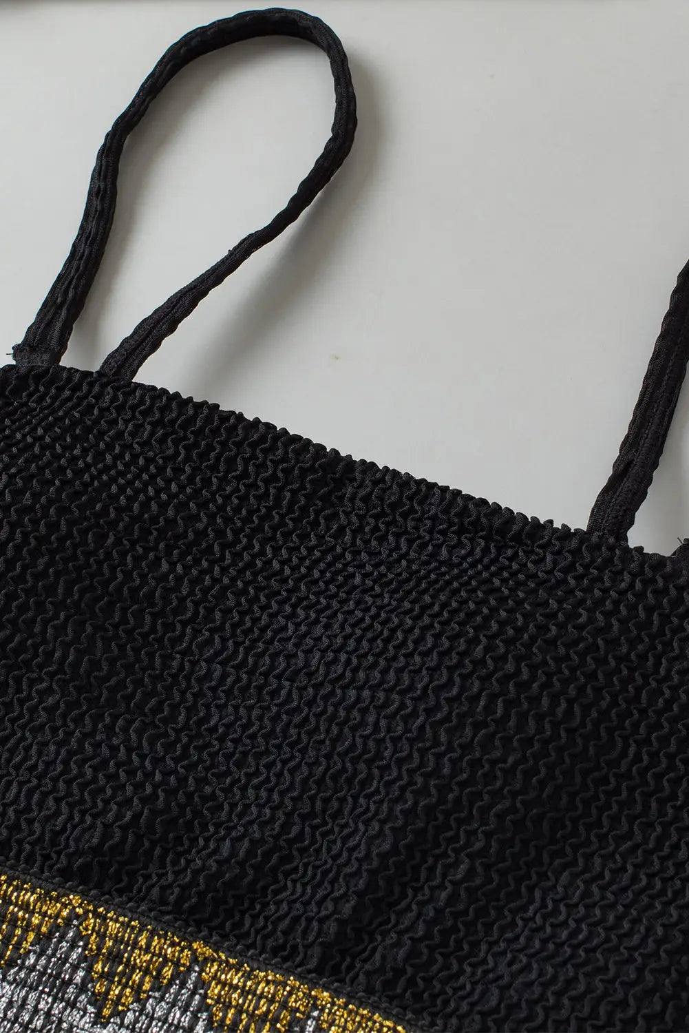 Black strapless one piece swimsuit - swimwear/one