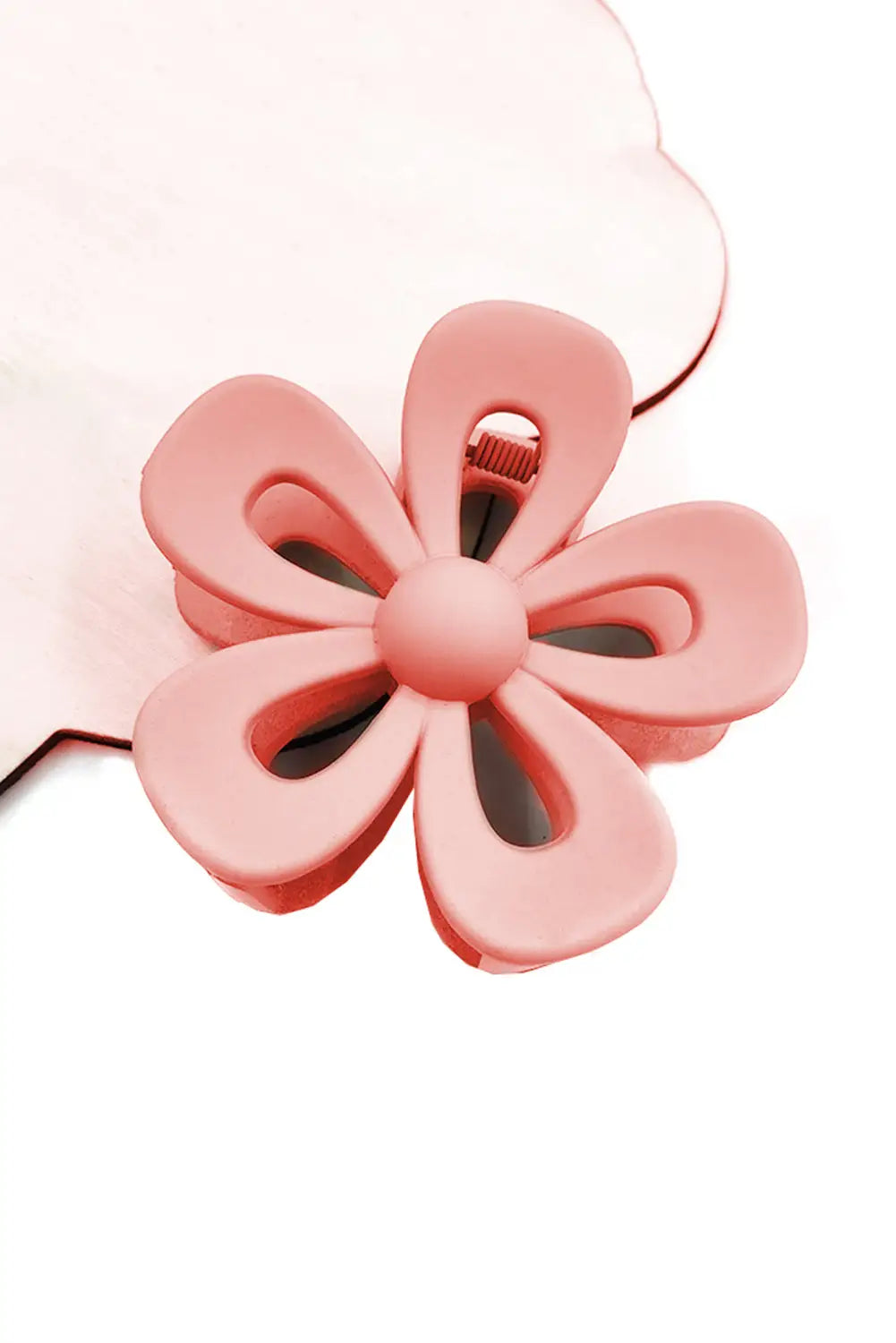 Black sweet hollowed flower shape claw clip - accessories