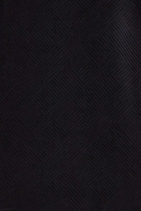 Black Textured Loose Fit T Shirt and Drawstring Pants Set - Fashionfitz