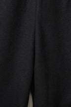 Black Textured Sleeveless V-Neck Pocketed Casual Jumpsuit - Fashionfitz