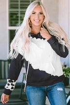 Black Tie Dye Pullover Hoodie - Fashionfitz