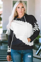 Black Tie Dye Pullover Hoodie - Fashionfitz