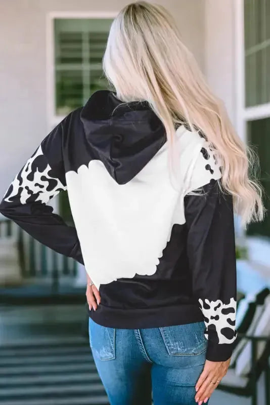 Black Tie Dye Pullover Hoodie - Fashionfitz