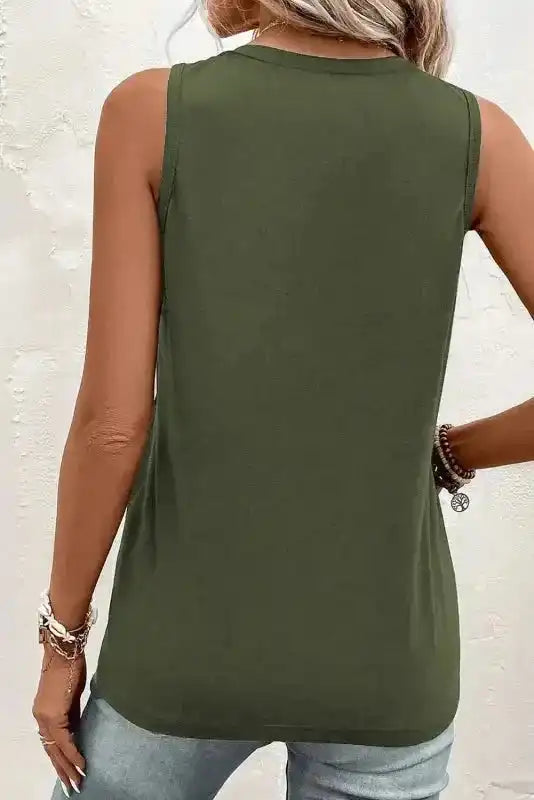 Black Tunic Tank Top - Fashionfitz