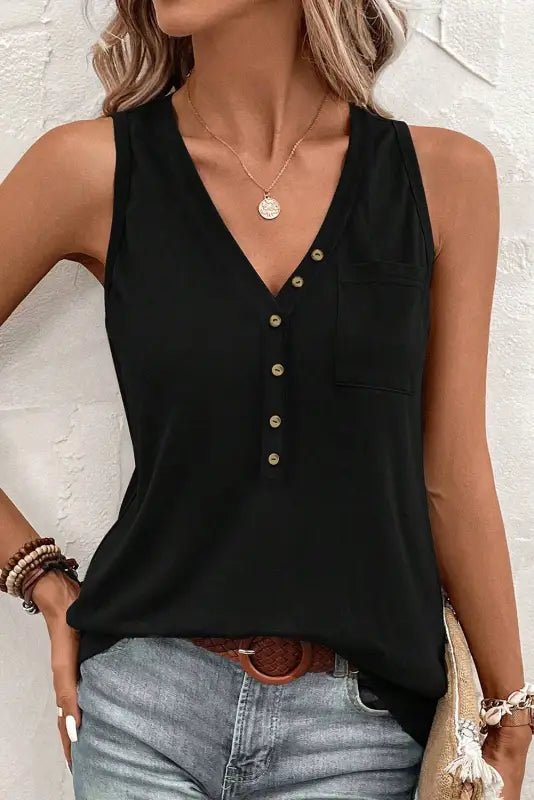 Black tunic tank top - tops/tank tops