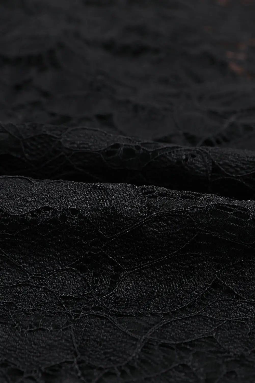 Black v neck lace sheer puff sleeve bodysuit - bodysuits
