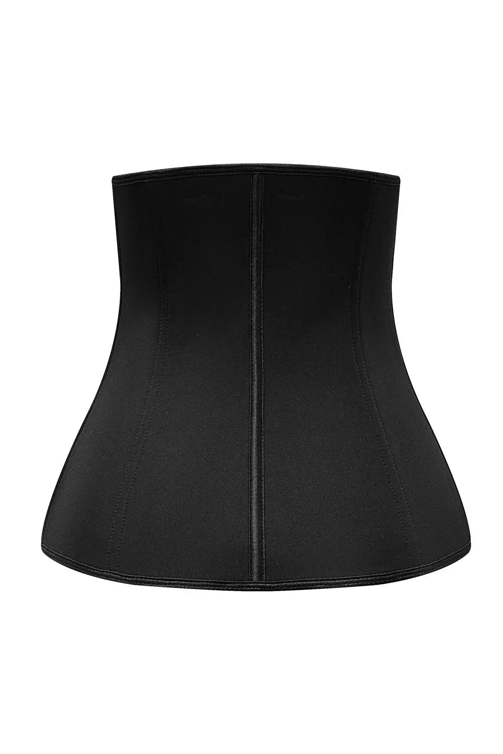 Black zipper body shaper slimming waist trainer - corsets & bustiers