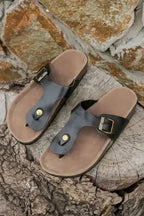 BlackBuckle Minimalist Mules - Fashionfitz