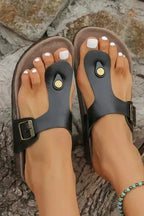 BlackBuckle Minimalist Mules - Fashionfitz
