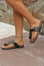 BlackBuckle Minimalist Mules - Fashionfitz