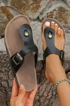 BlackBuckle Minimalist Mules - Fashionfitz