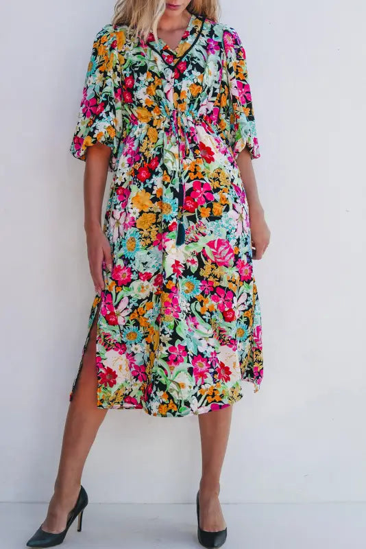 Blooming adore midi dress | floral dresses | fashionfitz