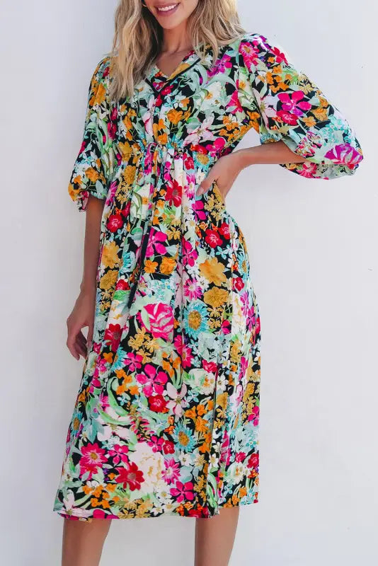 Blooming adore midi dress | floral dresses | fashionfitz