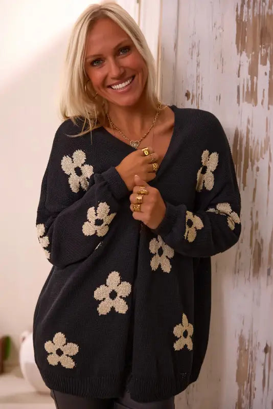 Blooming threads loose cardigan | women’s cardigans | fashionfitz