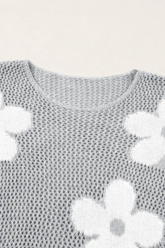 Blossom breeze knit sweater - sweaters