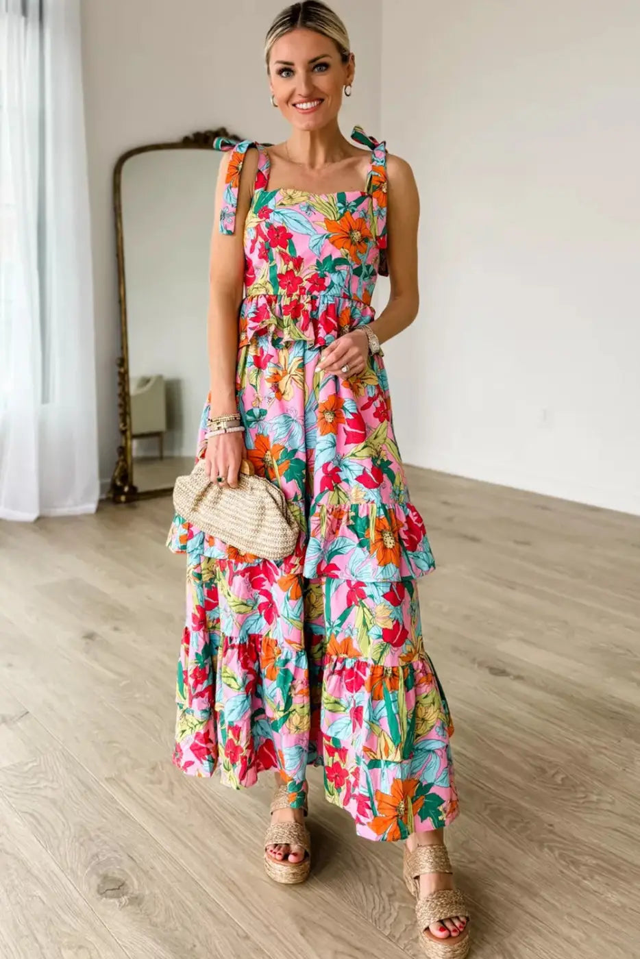 Blossom elegance maxi dress - dresses