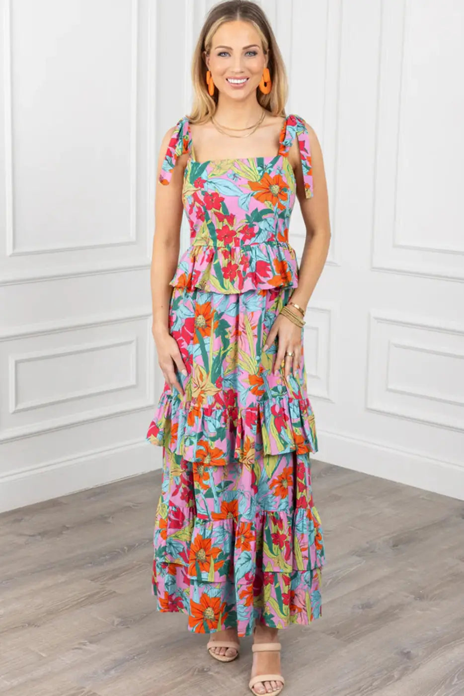 Blossom elegance maxi dress - dresses