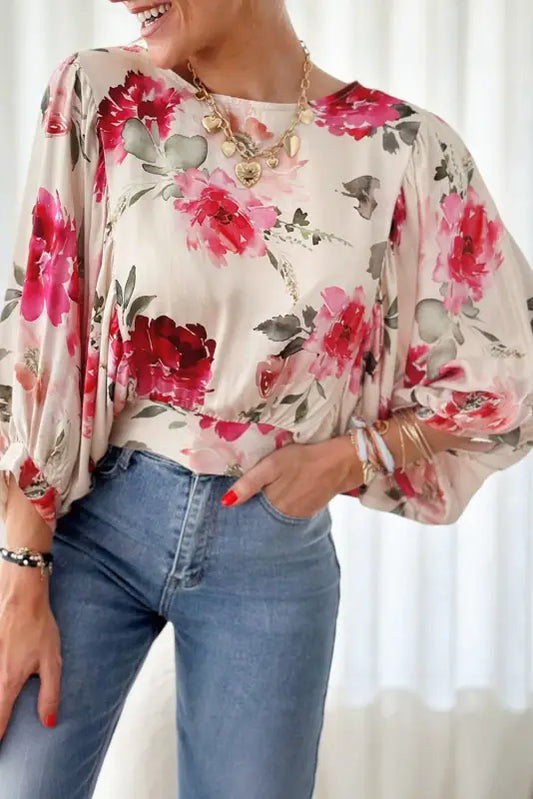 Chic blossom tie-back blouse - perfect spring wear | fashionfitz