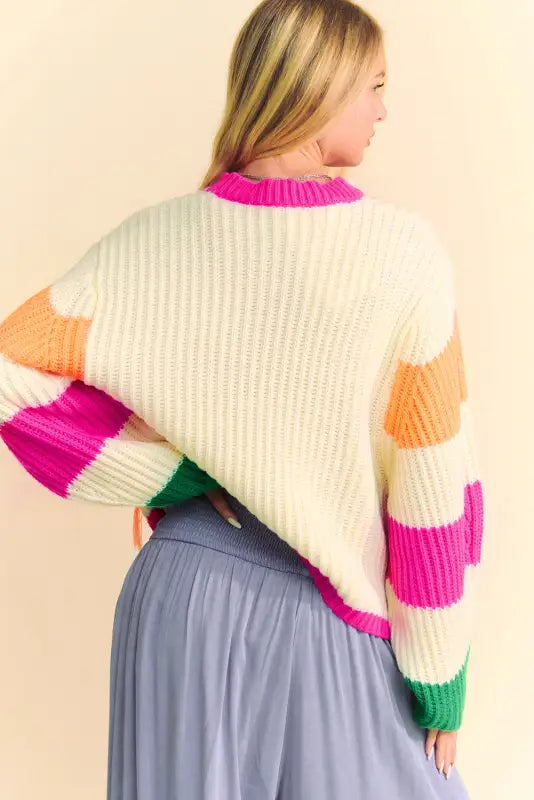 Blossomthread cable knit sweater