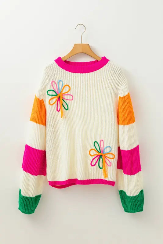 Blossomthread embroidered sweater | cozy & chic knitwear