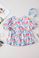 Sky Blue Parisian Avenue Babydoll Top - Fashionfitz