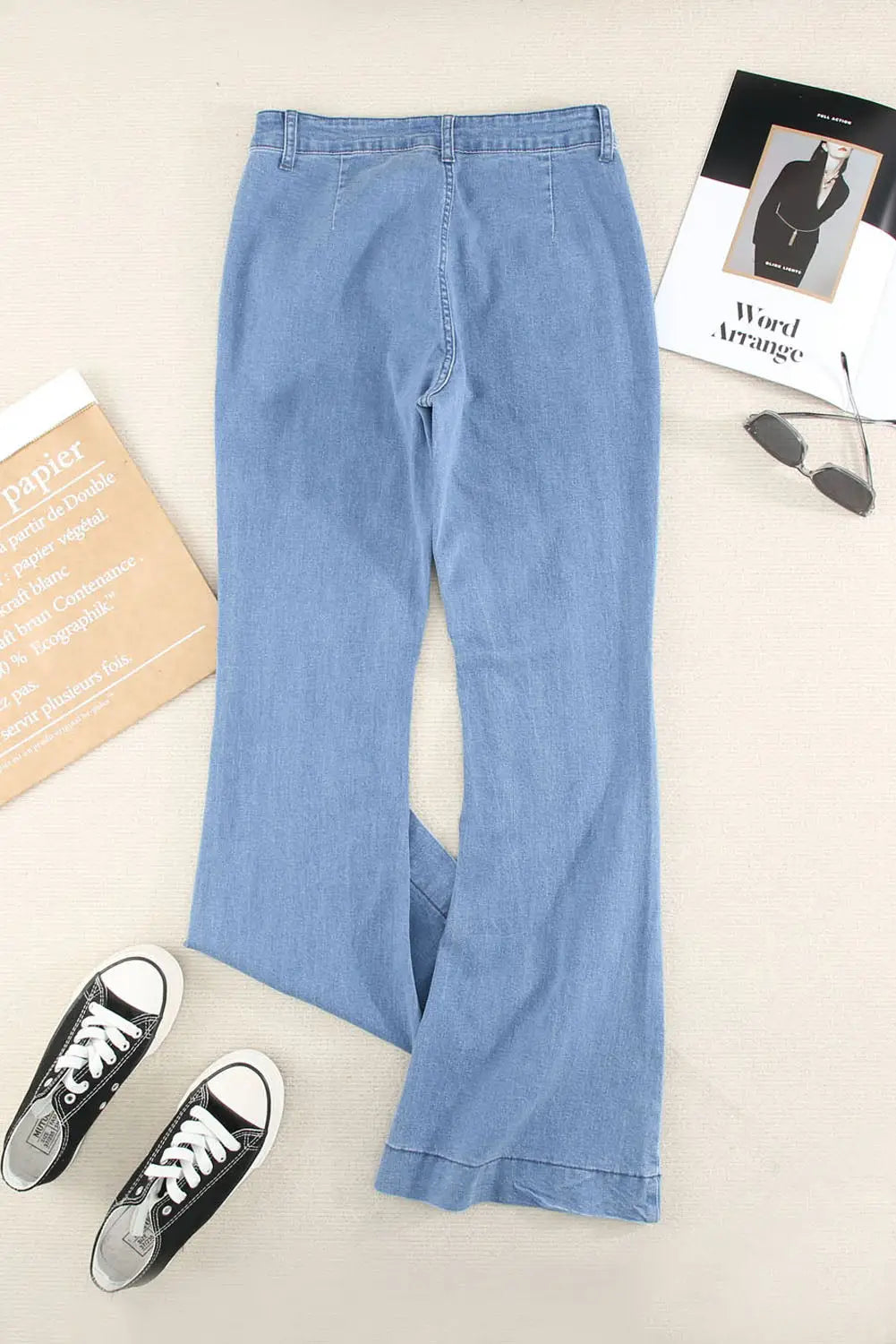 Blue bell bottom denim pants - jeans