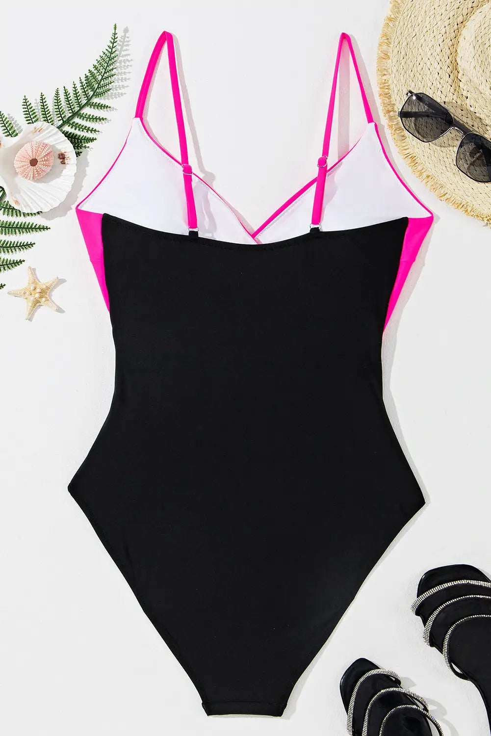 Blue crossover cutout one piece swimsuit - swimsuits