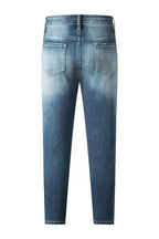 Blue Distressed Ripped Skinny Jeans - Fashionfitz