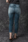 Blue distressed ripped skinny jeans - bottoms