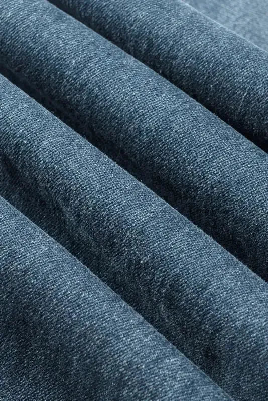 Blue Distressed Ripped Skinny Jeans - Fashionfitz