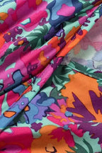 Blue Floral Split Wrap Maxi Dress - Fashionfitz