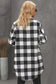 Blue turn-down collar plaid shirt jacket - outerwear