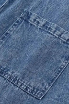 Blue Wash Mini Denim Dress - Fashionfitz