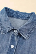Blue Wash Mini Denim Dress - Fashionfitz