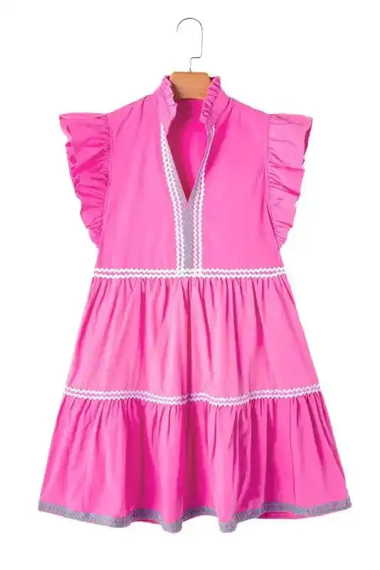 Blush Blossom Flounce Dress - Fashionfitz