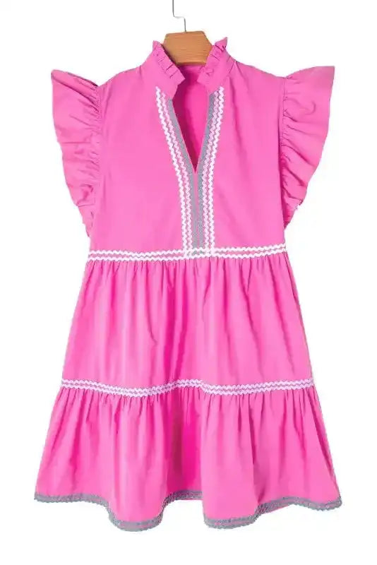 Blush Blossom Flounce Dress - Fashionfitz