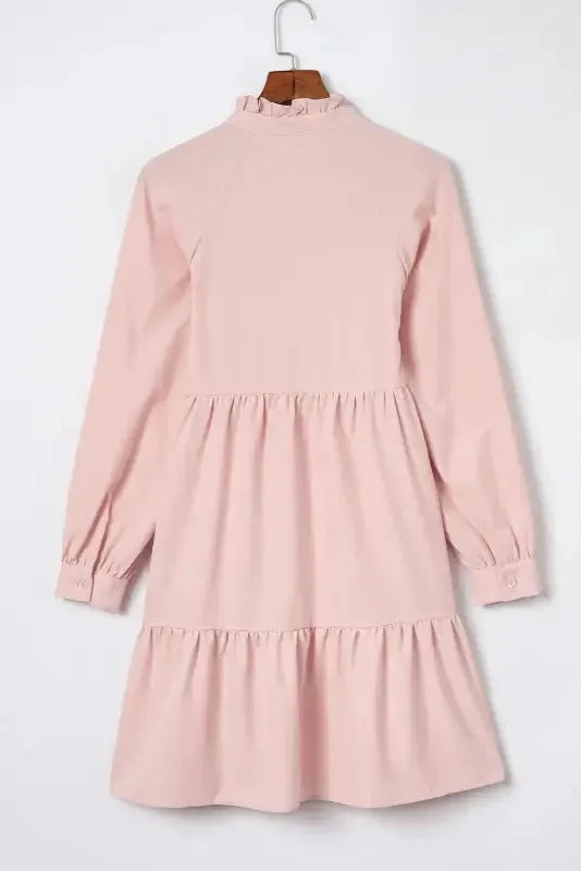 Blush Elegance Ruffle Dress - Fashionfitz