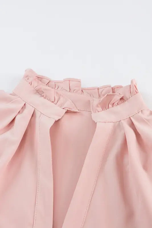 Blush elegance ruffle dress - mini dresses