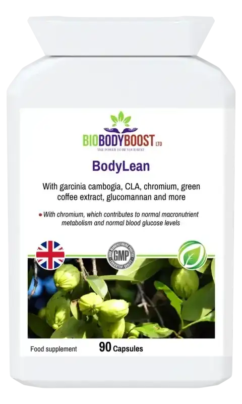 BodyLean Garcinia Cambogia Complex — Garcinia Cambogia, green tea and chromium for weight management and fat metabolism, BioBodyBoost UK