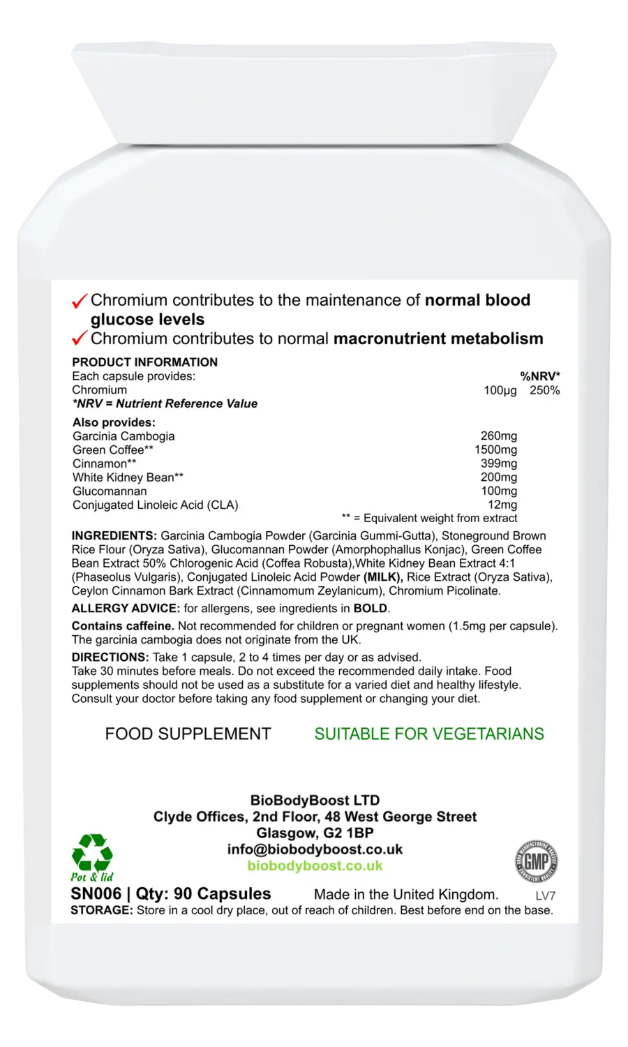 Bodylean garcinia cambogia complex - vitamins & supplements