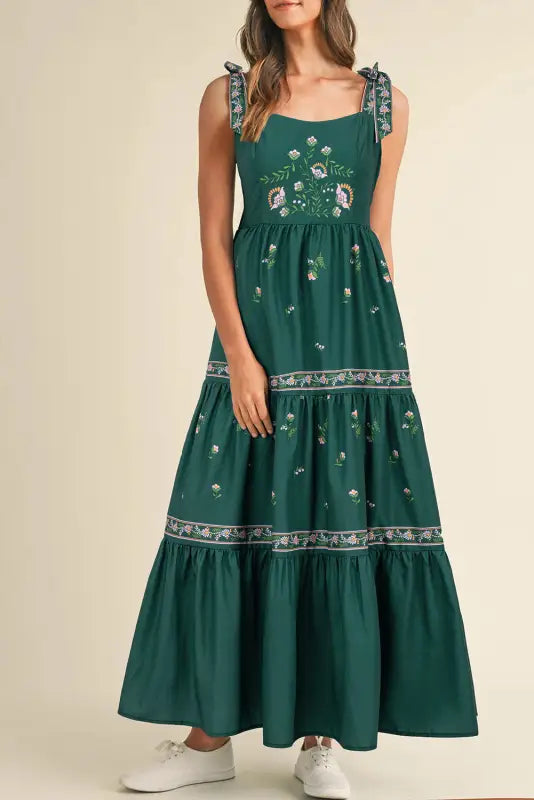 Bohemian bloom maxi dress