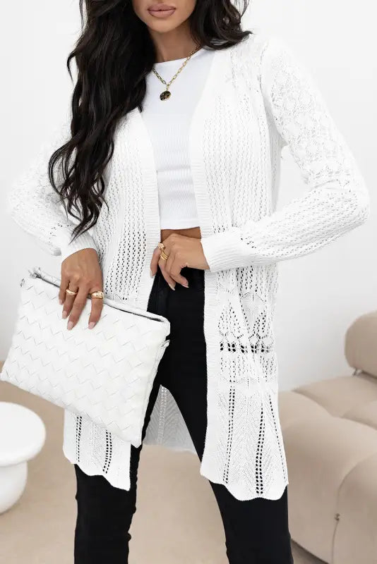 Bohemian braid crochet cardigan - duster | fashionfitz