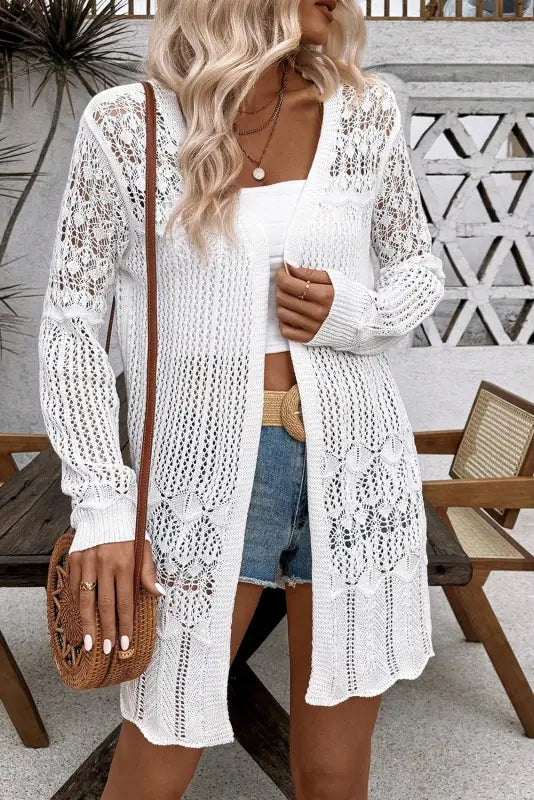 Bohemian braid crochet cardigan - duster | fashionfitz