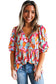 Bohemian breeze v-neck blouse - blouses