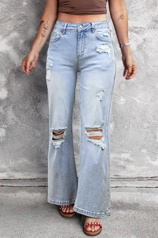 Boho blues flare jeans | women’s | fashionfitz