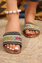 Boho Breeze Crochet Slippers - Fashionfitz