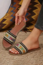 Boho Breeze Crochet Slippers - Fashionfitz