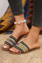 Boho Breeze Crochet Slippers - Fashionfitz